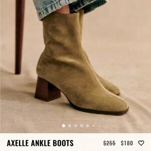 Sezane Suede Axelle Ankle Boots